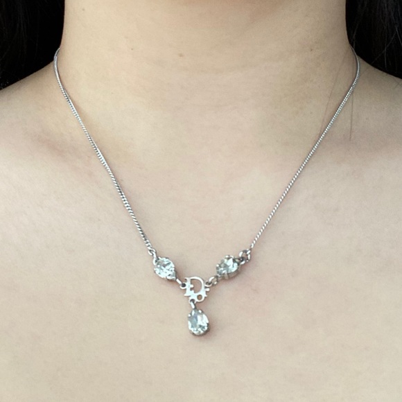 💯Authentic DIOR necklace with Swarovski crystals - Picture 2 of 4